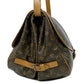 Louis Vuitton Leather Monogram Canvas Shoulder Bag