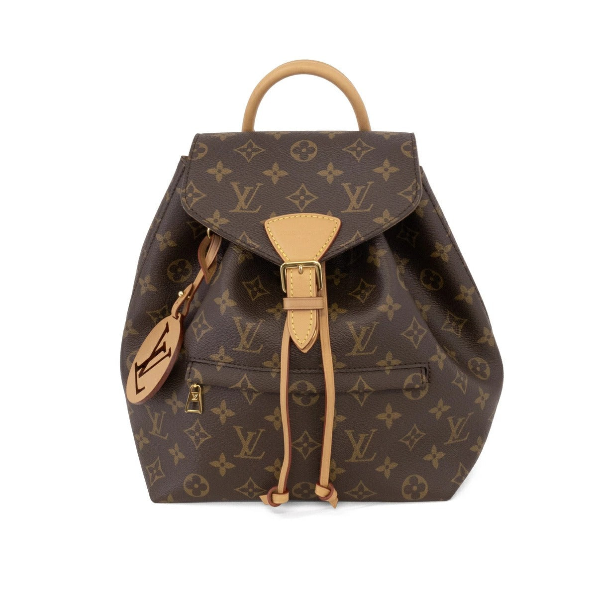Louis Vuitton Montsouris NM PM Monogram Canvas Leather Backpack