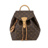 Louis Vuitton Montsouris NM PM Monogram Canvas Leather Backpack