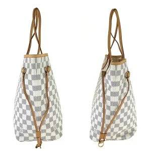 Louis Vuitton Neverfull MM Damier Azur Canvas Tote Bag
