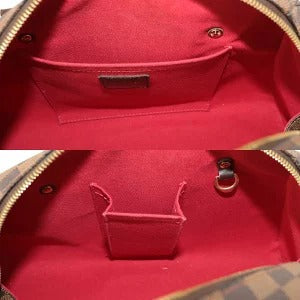Louis Vuitton MM Damier Canvas Leather Ebene Handbag