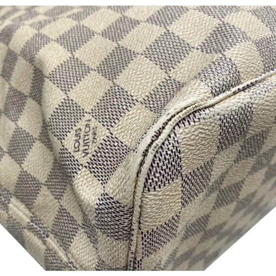Louis Vuitton Damier Azur Neverfull MM Tote Bag