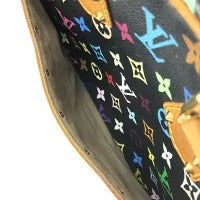 Louis Vuitton Monogram Trouville Handbag Multicolor Canvas Black
