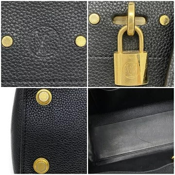 Louis Vuitton City Steamer MM Calf Leather Shoulder Bag Black