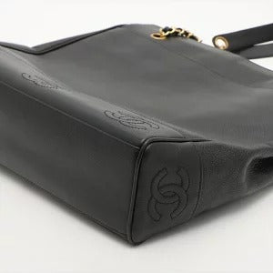 Chanel Triple Coco Caviar Skin Chain Shoulder Bag