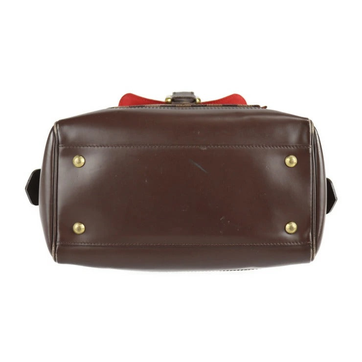 Louis Vuitton Damier Canvas Leather Ebene Shoulder Bag