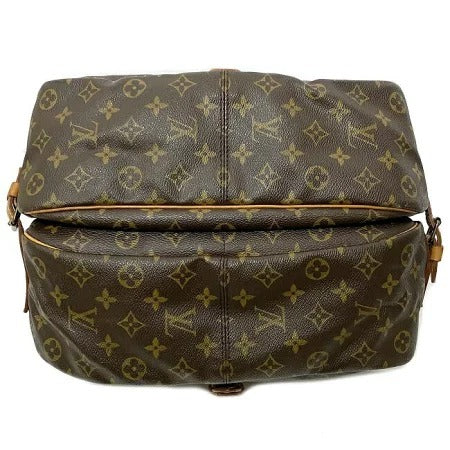 Louis Vuitton Leather Monogram Canvas Shoulder Bag