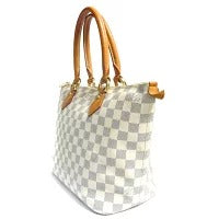 Louis Vuitton Saleya PM Damier Azur PVC Leather Handbag