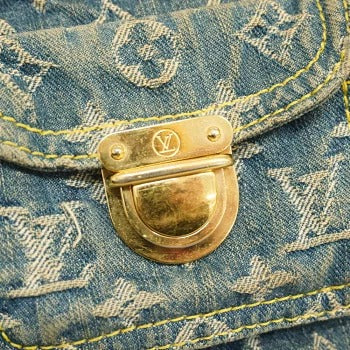 Louis Vuitton Monogram Denim Baggy Shoulder Bag