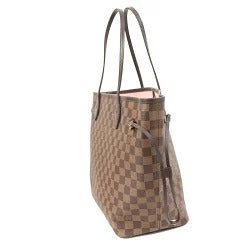 Louis Vuitton Damier Neverfull MM with Pouch Shoulder Bag