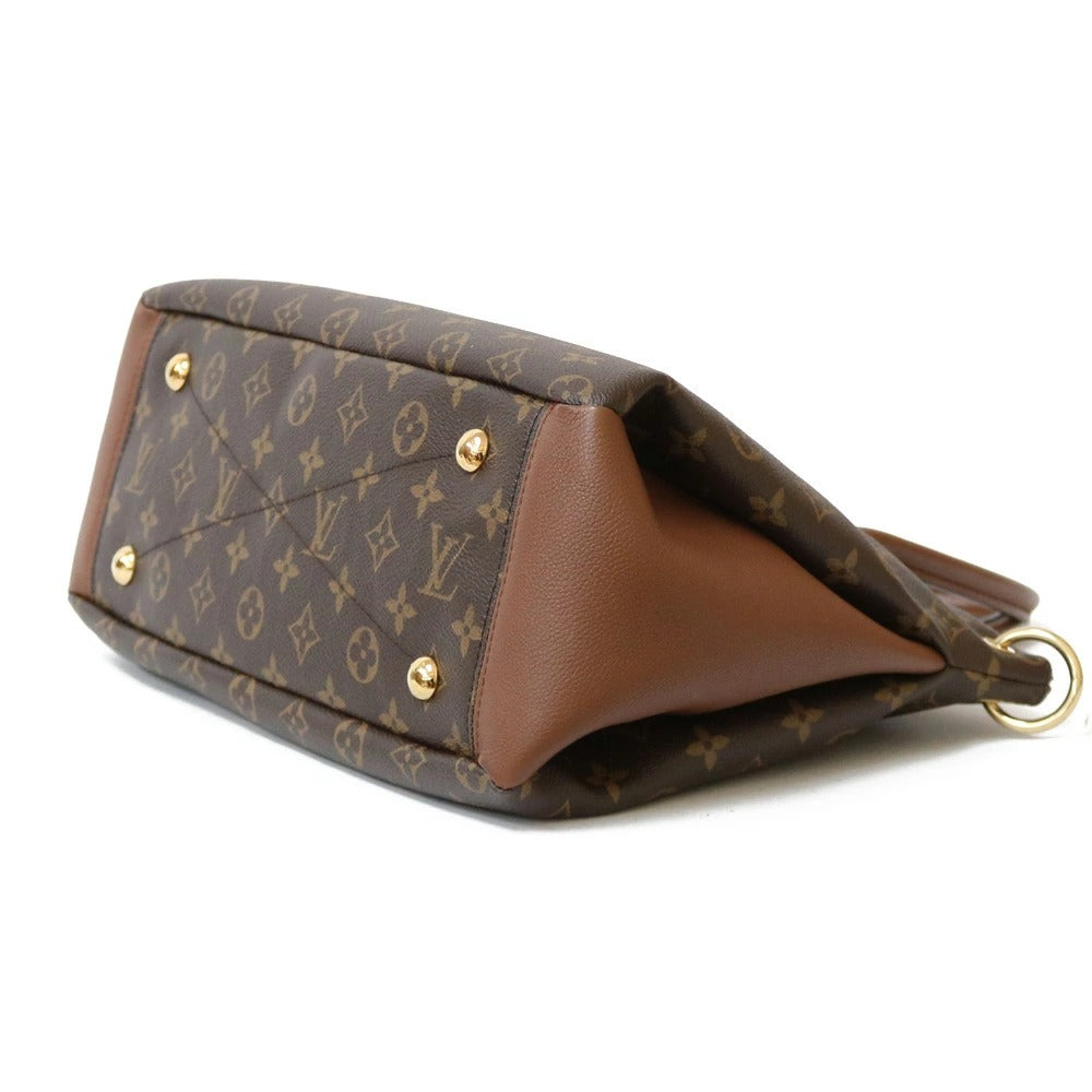 Louis Vuitton Pallas Damier Ebene Canvas Leather Shoulder Bag