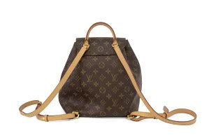 Louis Vuitton Montsouris NM PM Monogram Canvas Leather Backpack