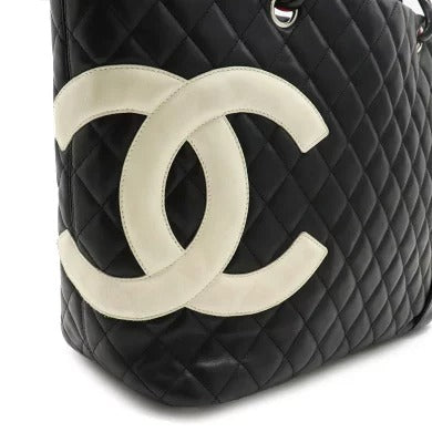 Chanel Cambon Line Coco Mark Large Tote Shoulder Bag