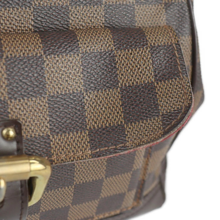 Louis Vuitton Damier Canvas Leather Ebene Shoulder Bag
