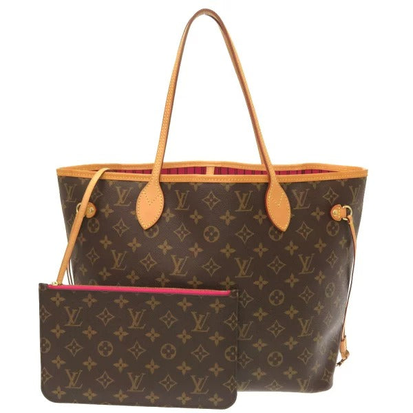 Louis Vuitton Monogram Neverfull MM Fuchsia Tote Bag