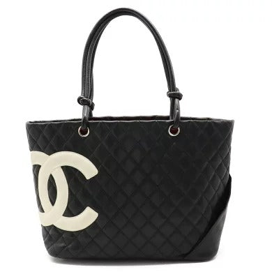 Chanel Cambon Line Coco Mark Large Tote Shoulder Bag