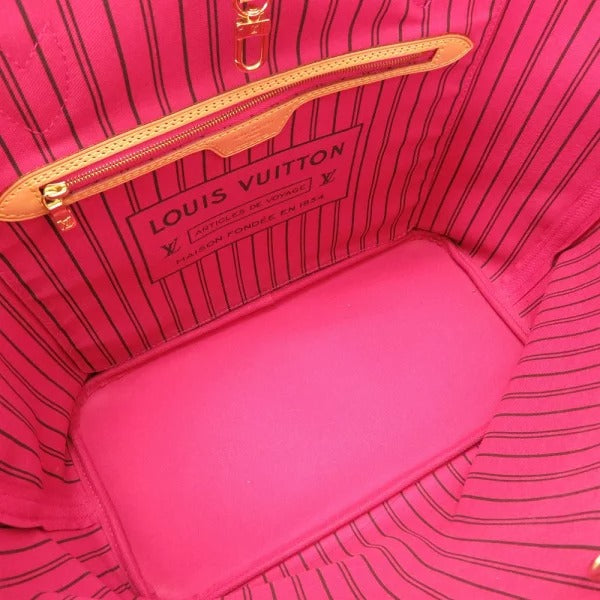 Louis Vuitton Monogram Neverfull MM Fuchsia Tote Bag