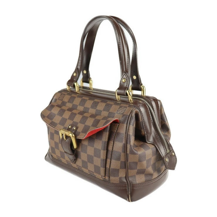 Louis Vuitton Damier Canvas Leather Ebene Shoulder Bag