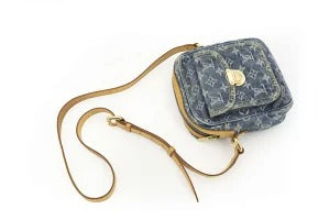 Louis Vuitton Pochette Monogram Denim Leather Shoulder Bag