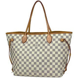 Louis Vuitton Neverfull MM Damier Azur Shopping Tote Bag