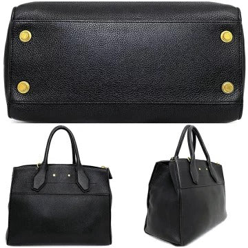 Louis Vuitton City Steamer MM Calf Leather Shoulder Bag Black