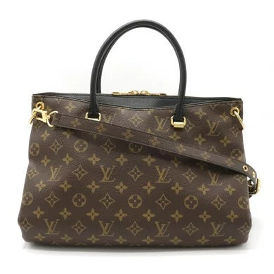 Louis Vuitton Monogram Pallas Shoulder Bag Black