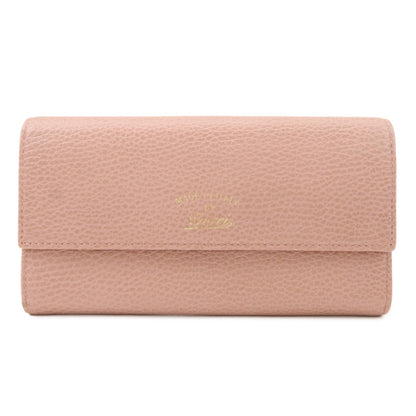 GUCCI Swing Leather Continental Wallet Long Wallet Pink 376186  d
