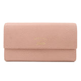 GUCCI Swing Leather Continental Wallet Long Wallet Pink 376186  d