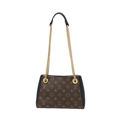 Louis Vuitton Surene BB Monogram Leather Noir Chain Shoulder Bag Black