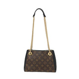Louis Vuitton Surene BB Monogram Leather Noir Chain Shoulder Bag Black