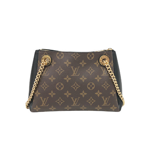 Louis Vuitton Surene BB Monogram Leather Noir Chain Shoulder Bag Black