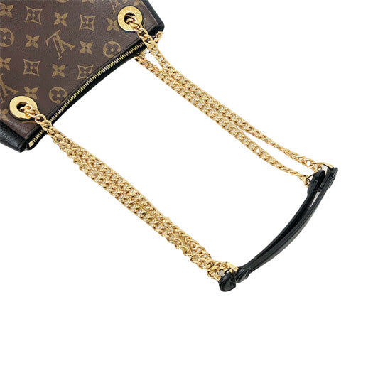 Louis Vuitton Surene BB Monogram Leather Noir Chain Shoulder Bag Black
