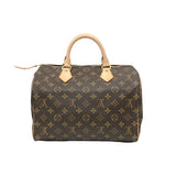 Louis Vuitton Speedy 30 Monogram Leather Handbag Boston