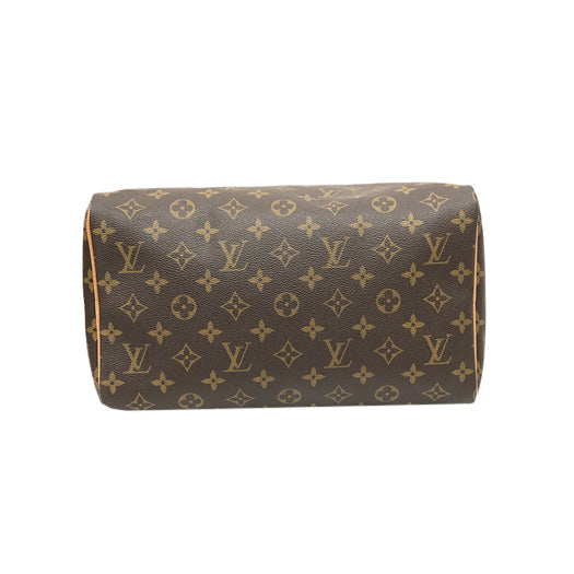 Louis Vuitton Speedy 30 Monogram Leather Handbag Boston