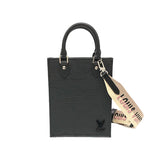 Louis Vuitton Petite Sac Plat Epi Noir Shoulder Bag Black