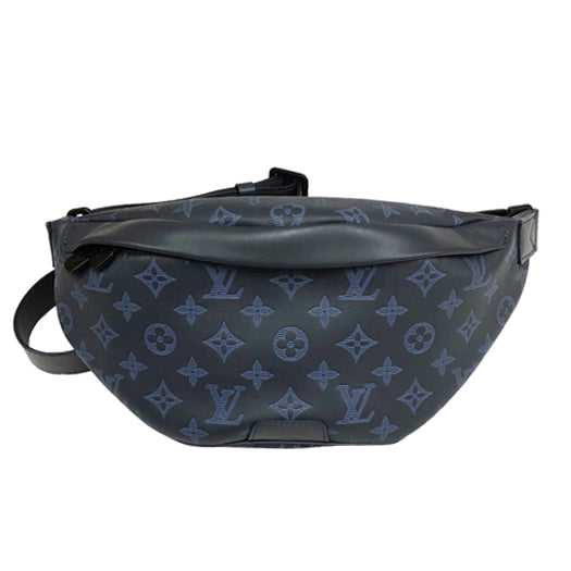 Louis Vuitton Discovery Bum Bag Monogram Shadow Navy Blue