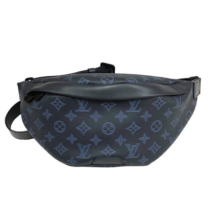 Louis Vuitton Discovery Bum Bag Monogram Shadow Navy Blue