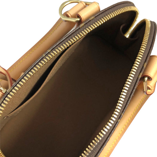 Louis Vuitton Alma BB Monogram Leather 2way Shoulder Bag Handbag