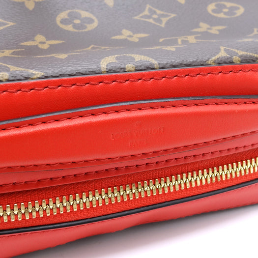 Louis Vuitton Saintonge Monogram Coquelicot Red Shoulder Bag