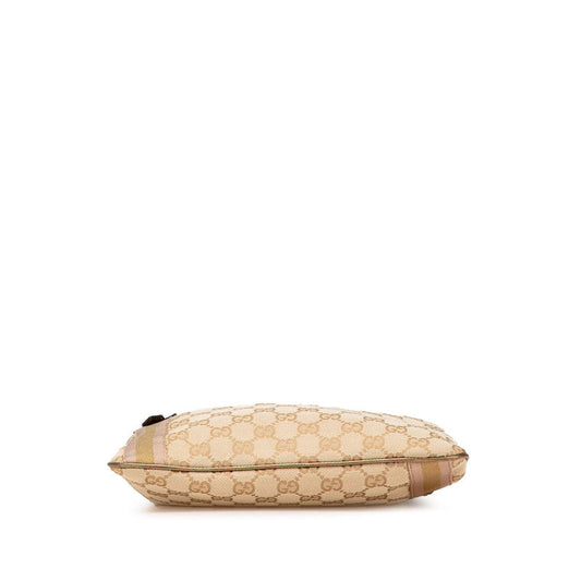 Gucci GG Canvas Shoulder Bag Canvas Leather