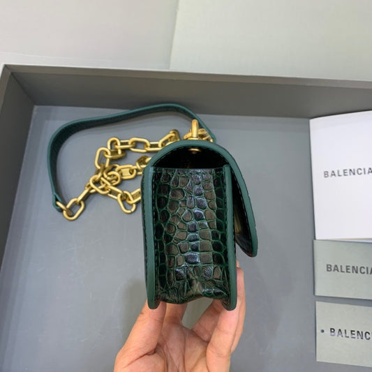 BLN-Ciaga Gossip Small On Chain Shoulder Bag Dark Green, For Women,  Bags 7.4in/19cm