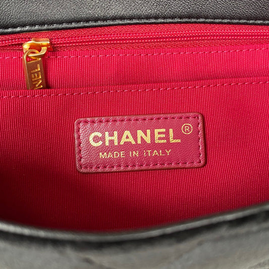 CHL -  Flap Bag Gold Hardware Black For Women Handbags, Shoulder Bags 9.4in/24AmeliaAS3451