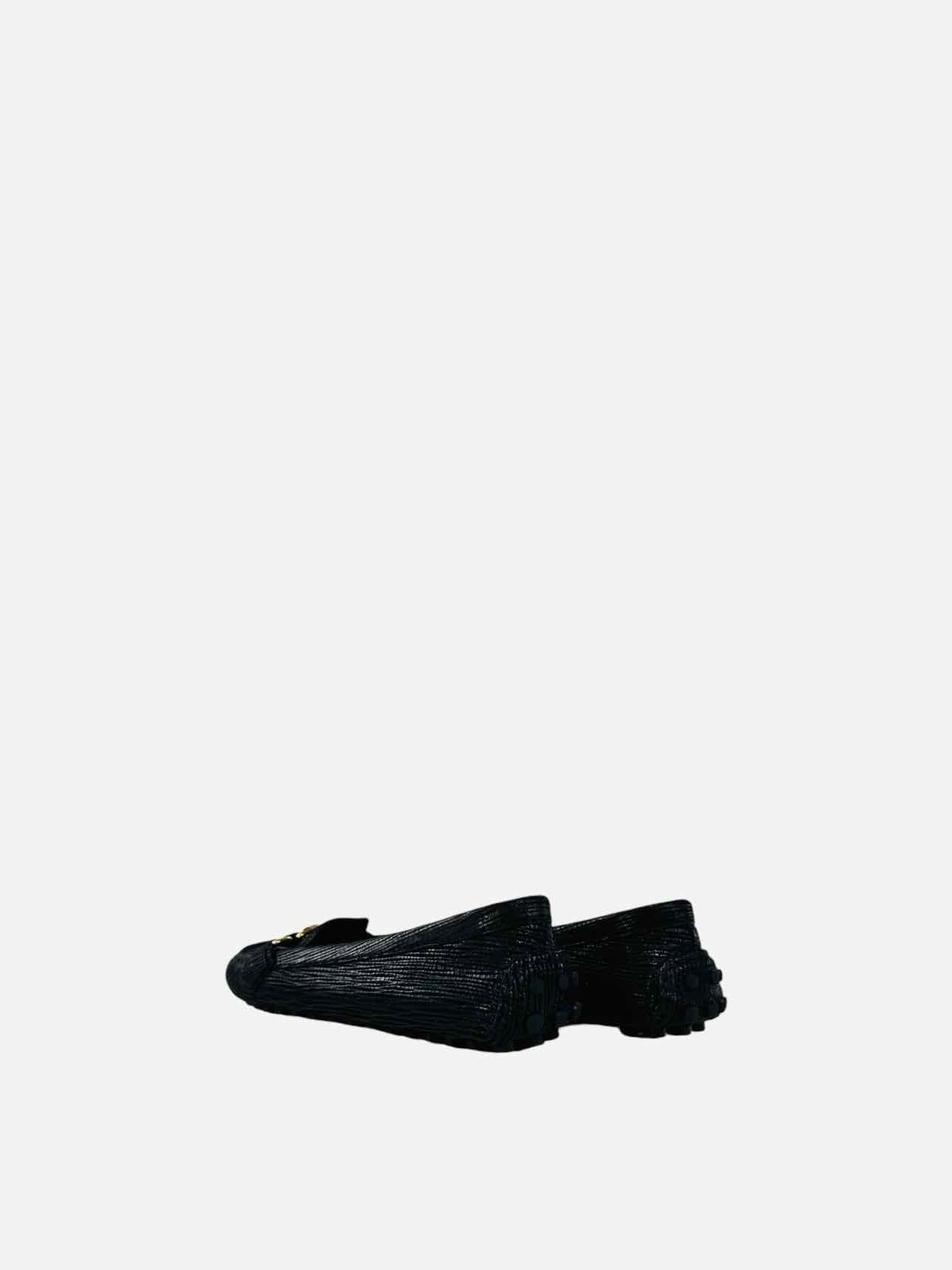 LOUIS VUITTON Oxford Black Size EU 38.5 Loafers