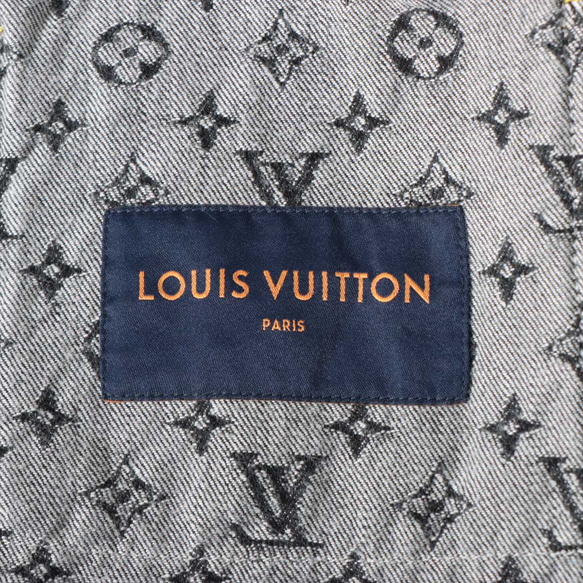 Louis Vuitton x NIGO 22SS Cotton Denim Jacket 48 Mens Black RM221M Monogram tagged