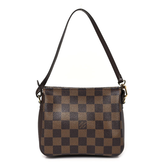 Louis Vuitton Damier Ebene Trousse Make Up Bag Pochette