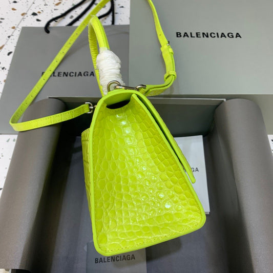 BLN-Ciaga Hourglass Small Handbag In Light Green, For Women,  Bags 9in/23cm