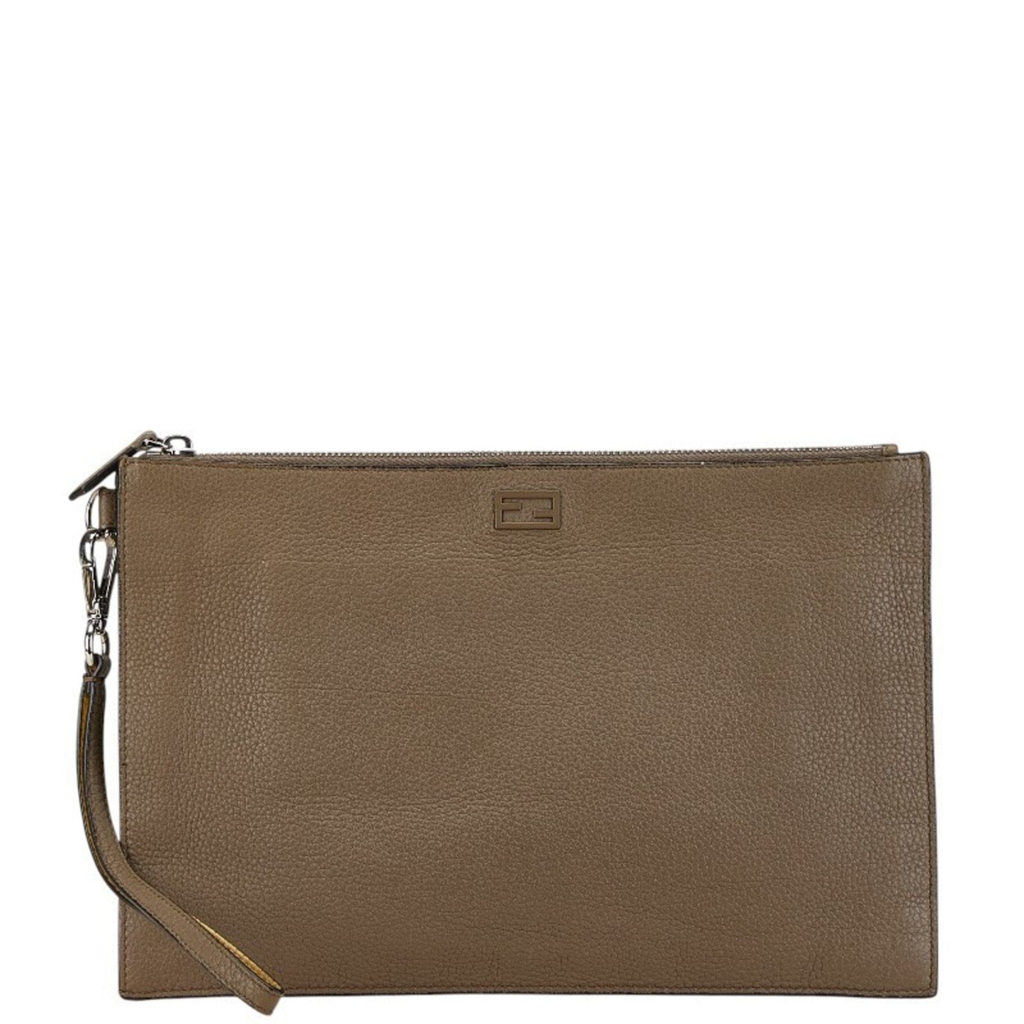 Fendi  Leather Clutch Bag (Pre-Owned)