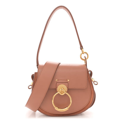 Amelia Calfskin Small Tess Bag Muted Brown