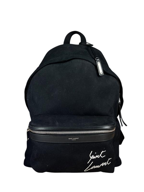Saint Laurent Canvas City Backpack