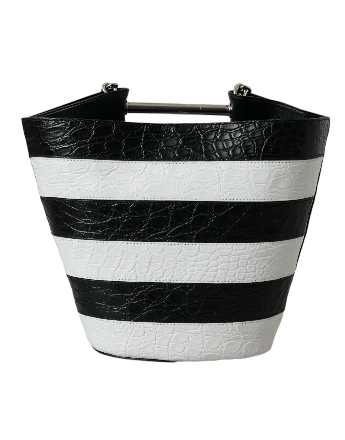 Blnciaga Chic Crocodile Leather Maxi Bucket Women's Bag